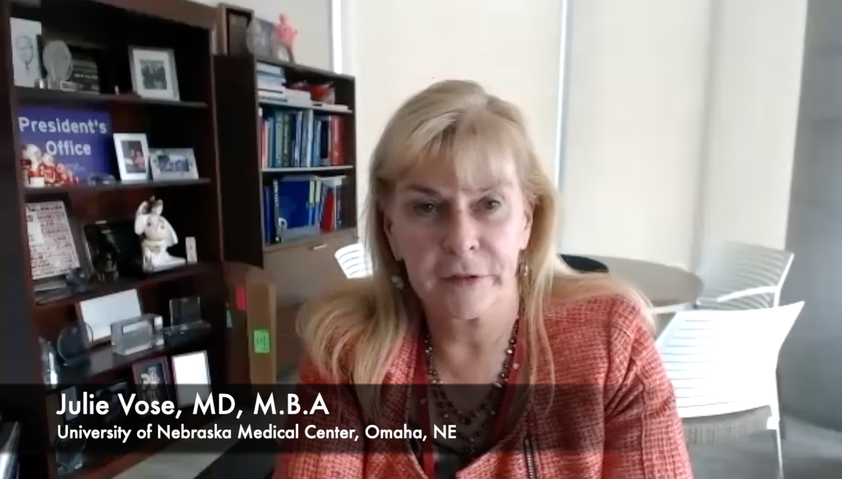 Julie Vose, MD, MBA, Discussed Toxicities Associated With Acalabrutinib or Ibrutinib for Chronic Lymphocytic Leukemia 