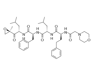 Chemical structure of carfilzomib