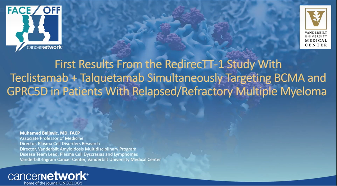 First Results From the RedirecTT-1 Study With Teclistamab + Talquestamab Simultaneously Targeting BCMA and GPRC5D in Patients With Relapsed/Refractory Multiple Myeloma