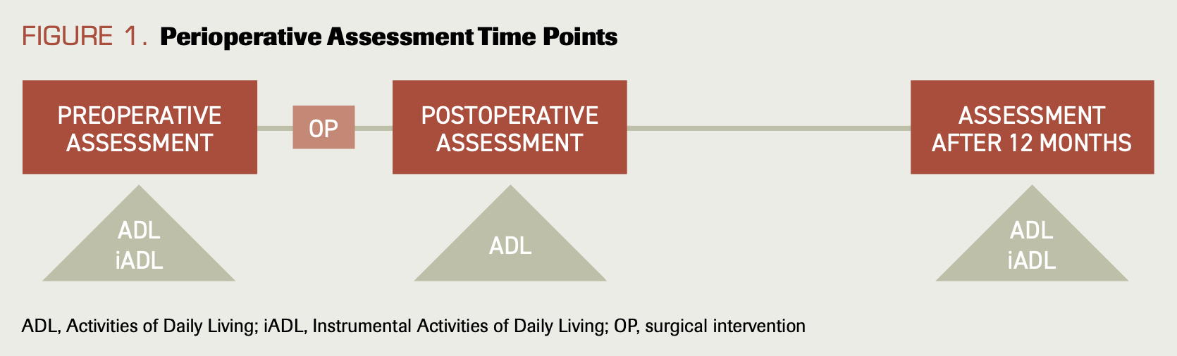 FIGURE 1. Perioperative Assessment Time Points