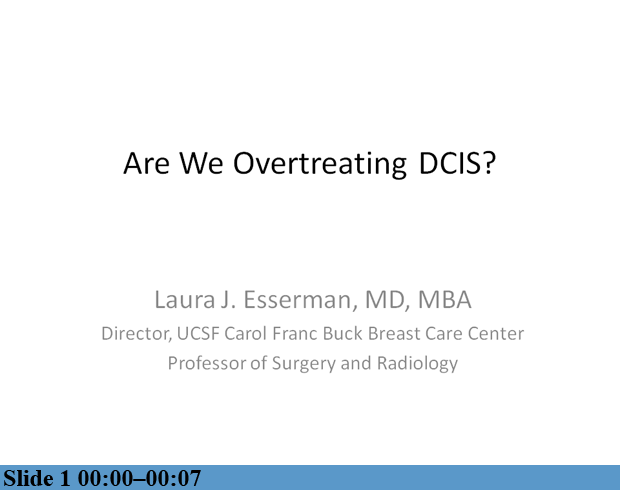 Are We Overtreating DCIS?