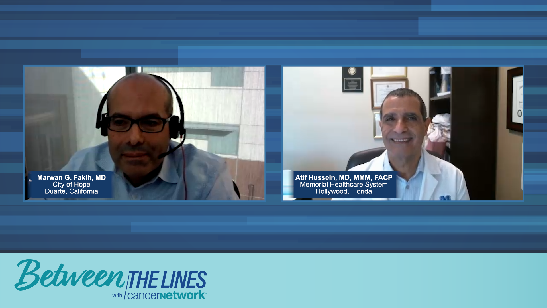 Marwan G. Fakih, MD, and Atif Hussein, MD, MMM, FACP, experts on colorectal cancer