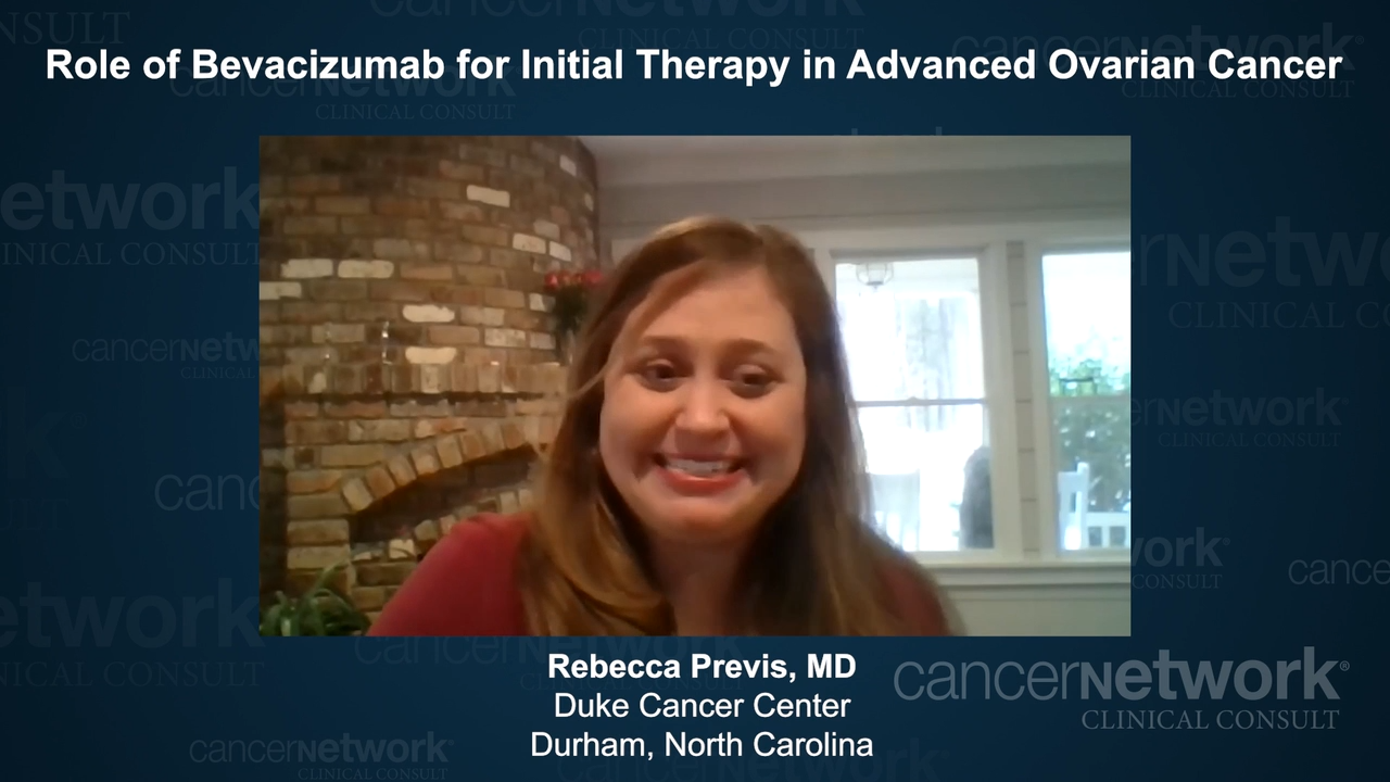 Role of Bevacizumab for Initial Therapy in Advanced Ovarian Cancer