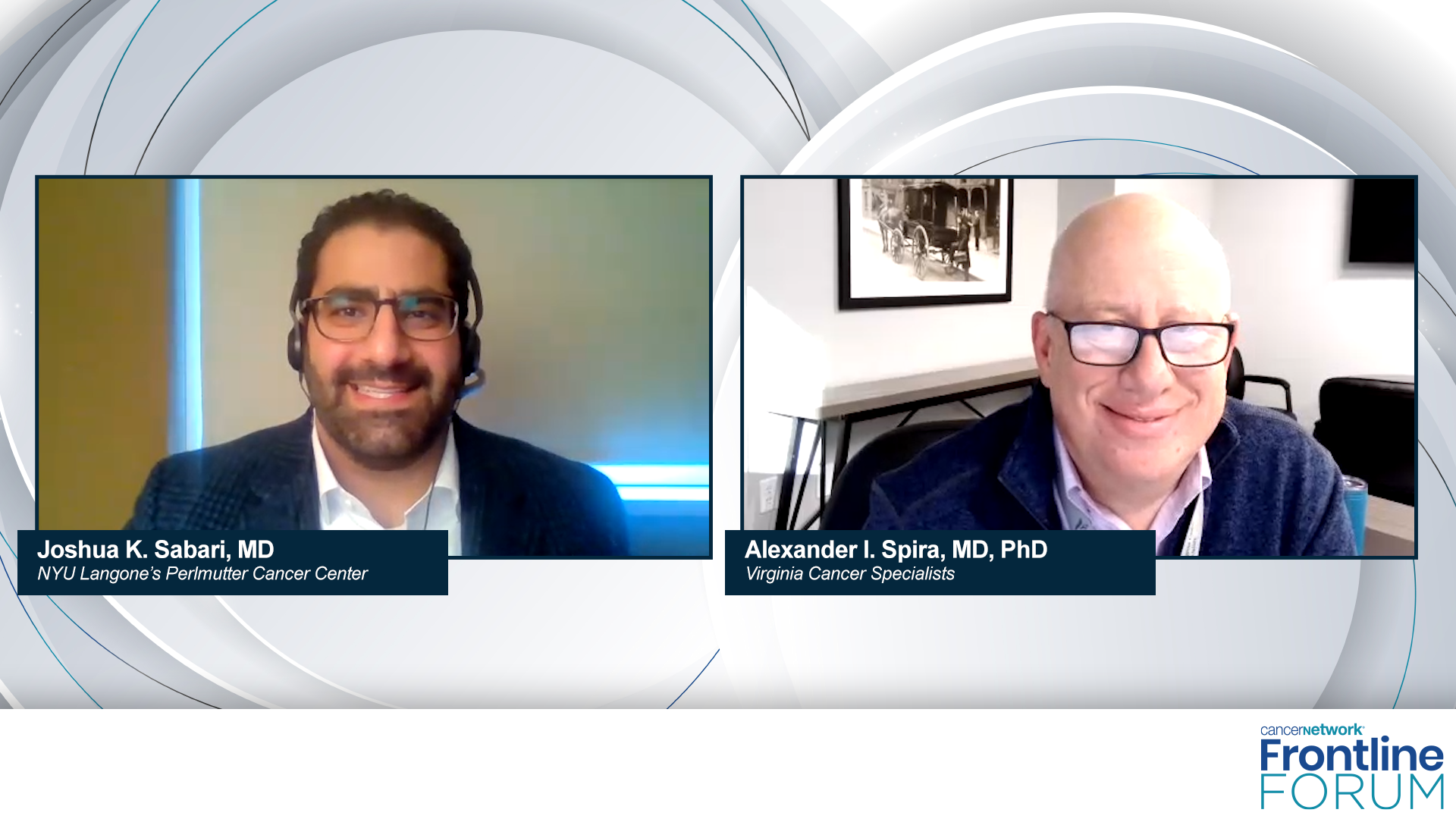 Joshua K. Sabari, MD, and Alexander I. Spira, MD, PhD, experts on non-small cell lung cancer