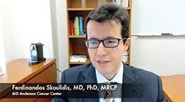 Ferdinandos Skoulidis, MD, PhD, MRCP, details what he was most excited to learn about at 2021 ASCO.