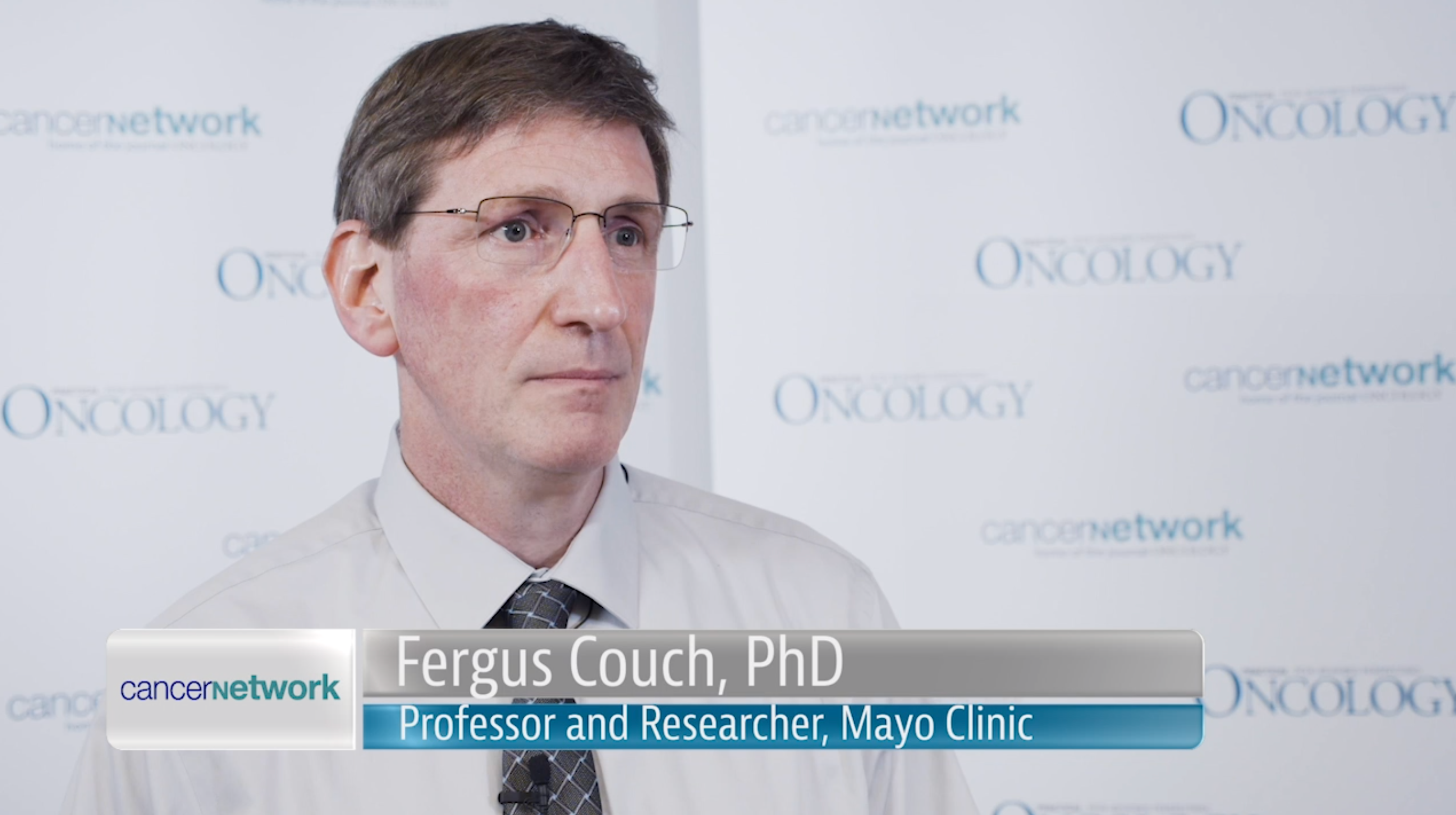 Fergus Couch, PhD, on the CARRIERS Studies in Breast Cancer