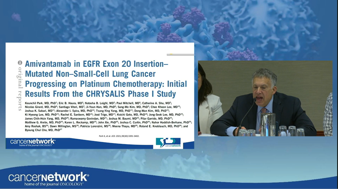 Amivantamab in EGFR Exon 20 Insertion Mutated NSCLC Progression on Platinum Chemotherapy: Initial Results From the CHRYSALIS Phase 1 Study