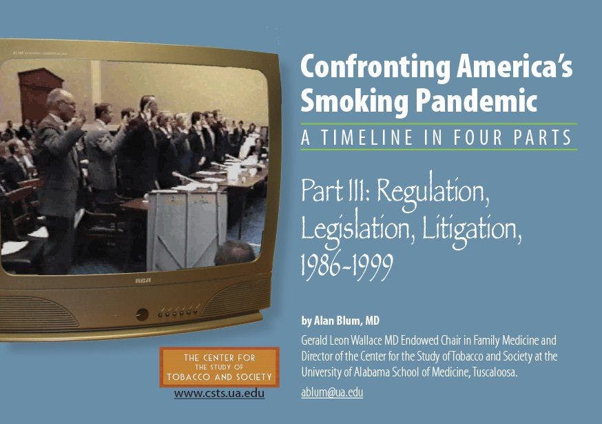 Confronting America’s Smoking Pandemic, Part 3: 1986–1999