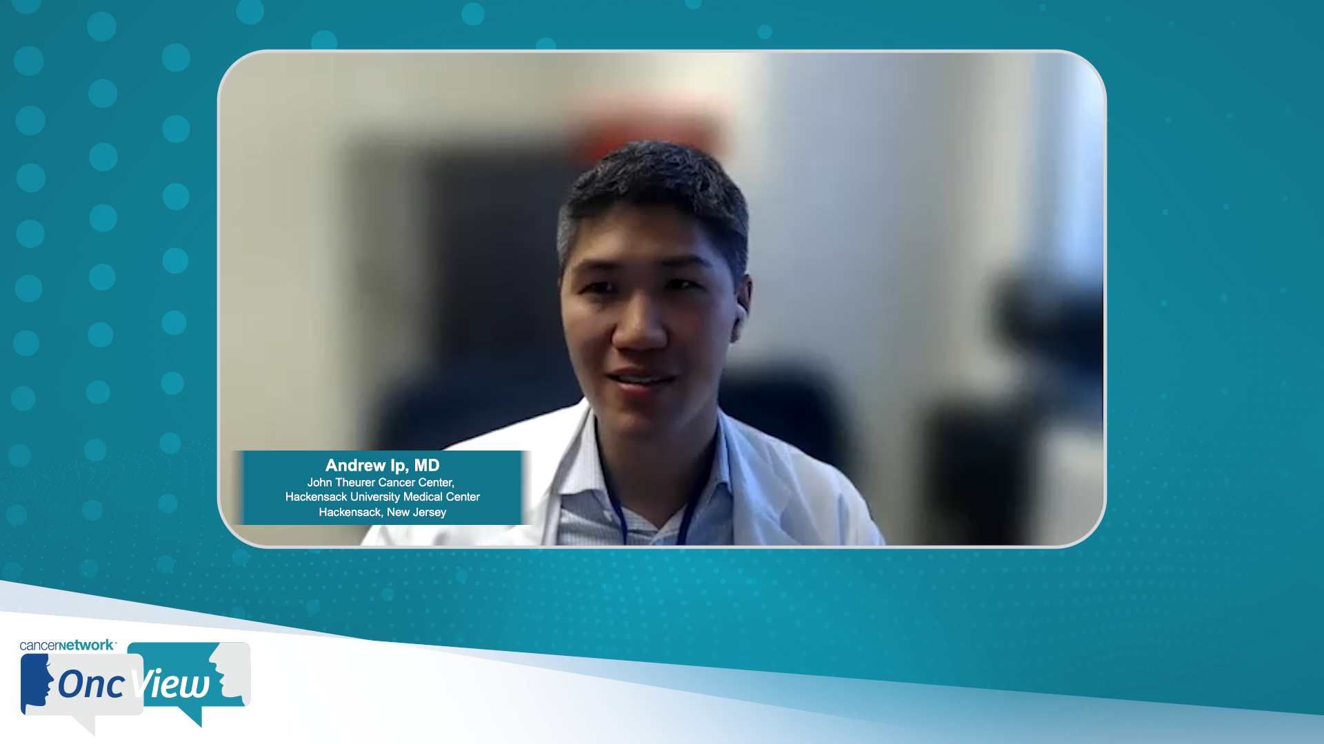 Andrew Ip, MD, an expert on diffuse large B-cell lymphoma