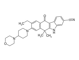 Chemical structure of alectinib