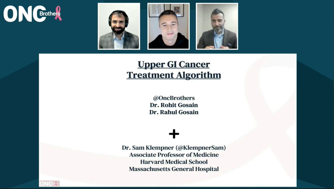 Rahul Gosain, MD; Sam Klempner, MD; and Rohit Gosain, MD, presenting slides