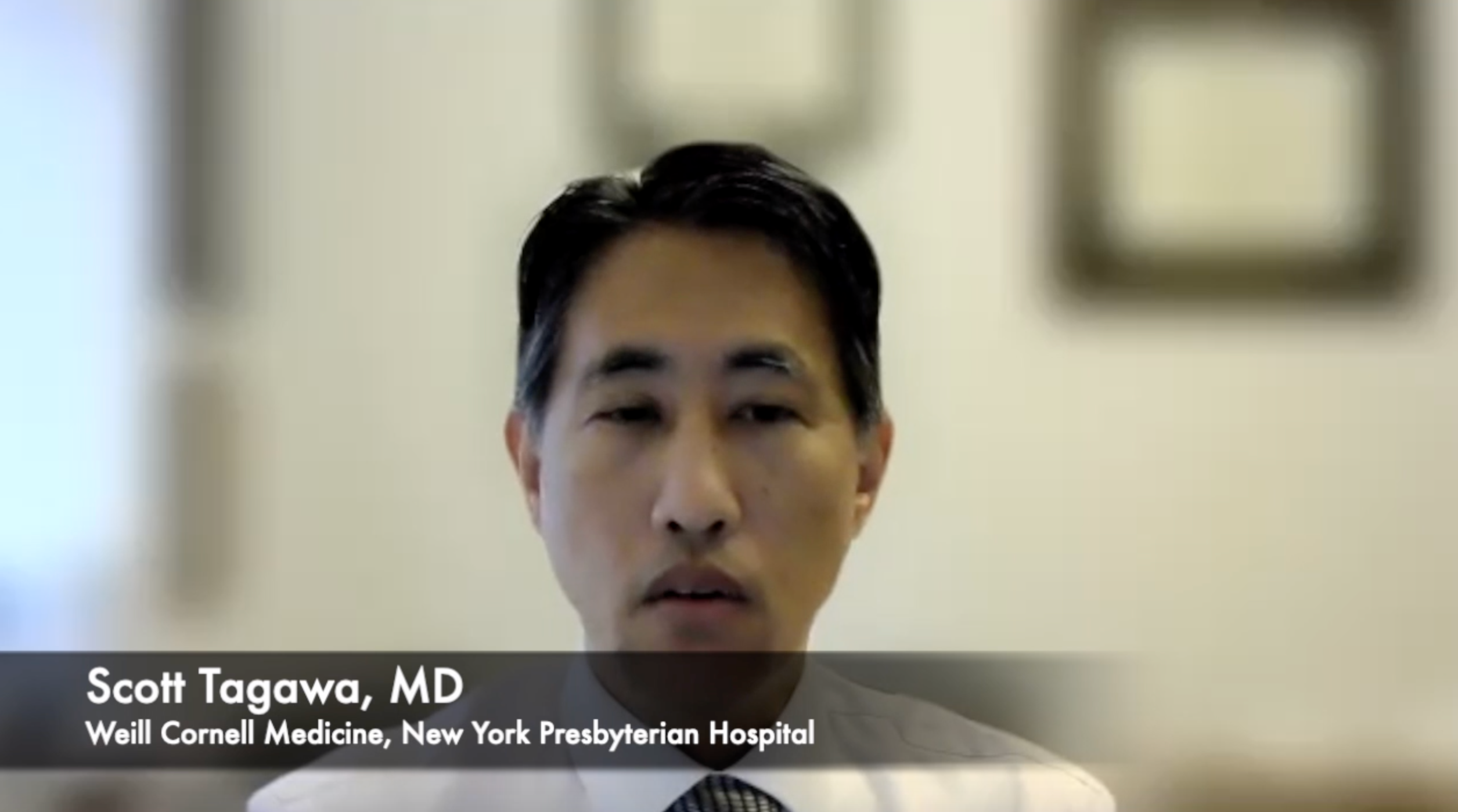 Scott Tagawa, MD, spoke about the implications of the results from his research on treatment patterns of patients with metastatic castration-sensitive prostate cancer, as well as the need for further studies with other data sets.