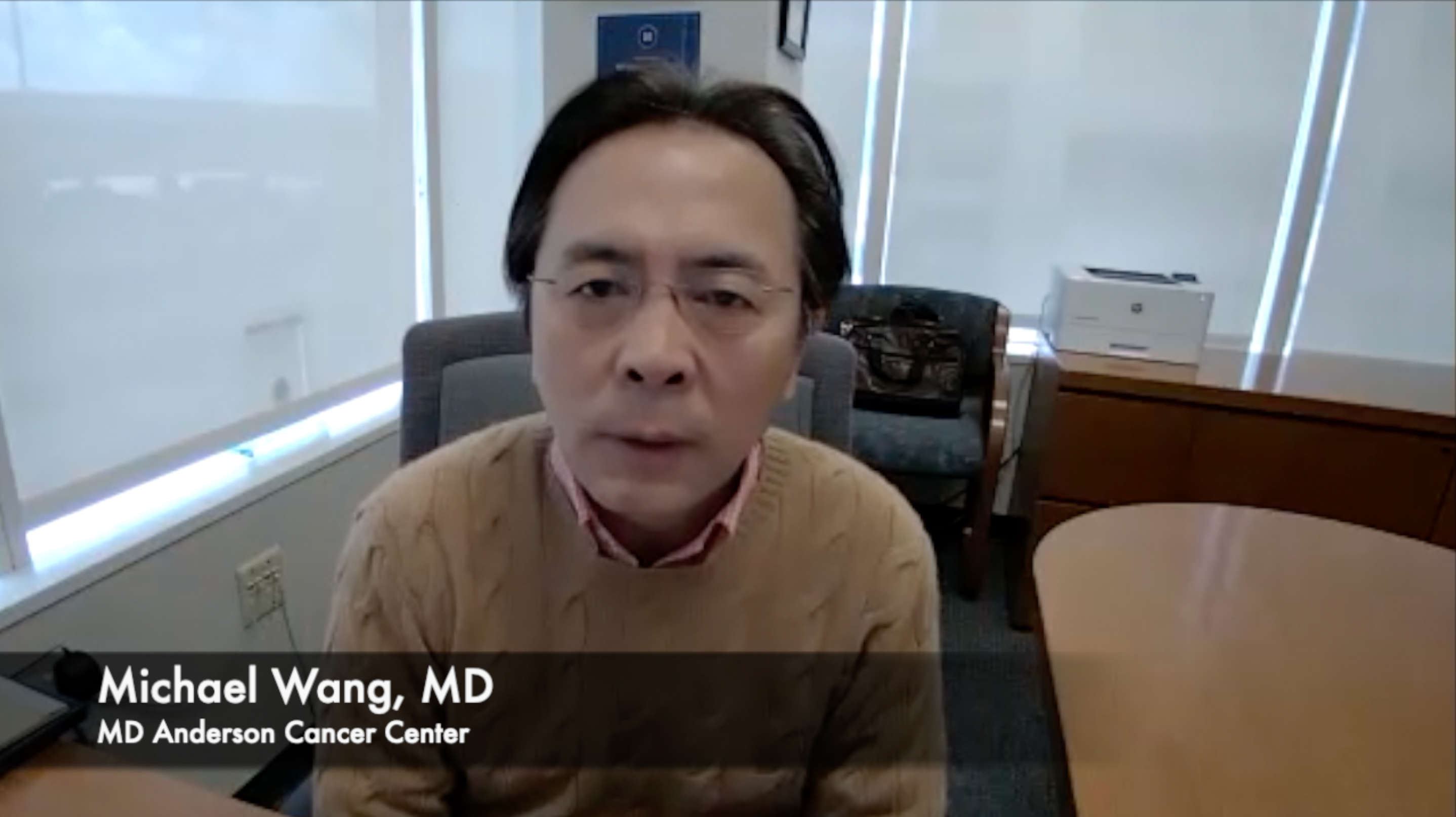 Michael Wang, MD, Reviews Results of Ibrutinib Plus Bendamustine and Rituximab in Elderly Patients With First-Line MCL