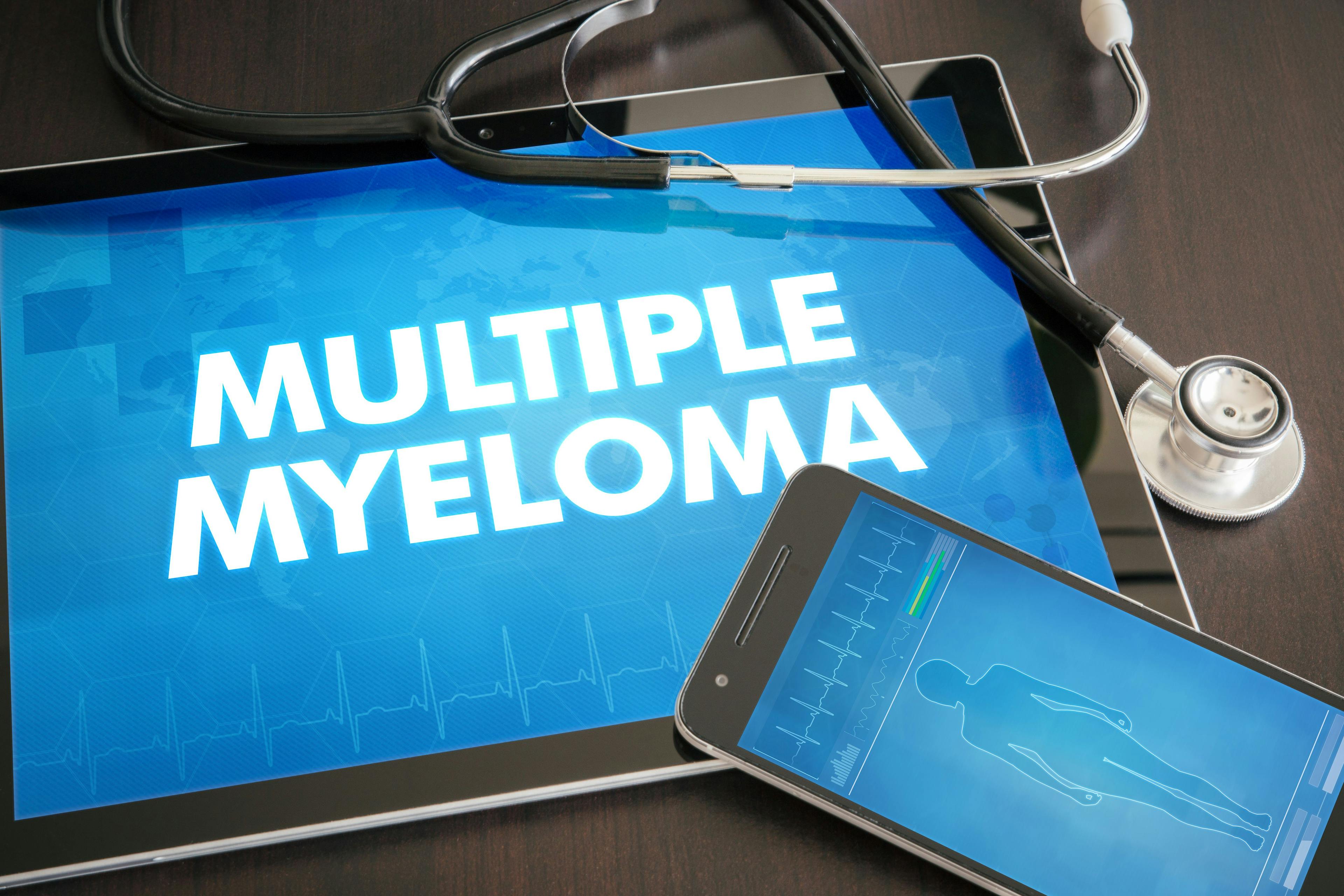 multiple myeloma on an ipad screen