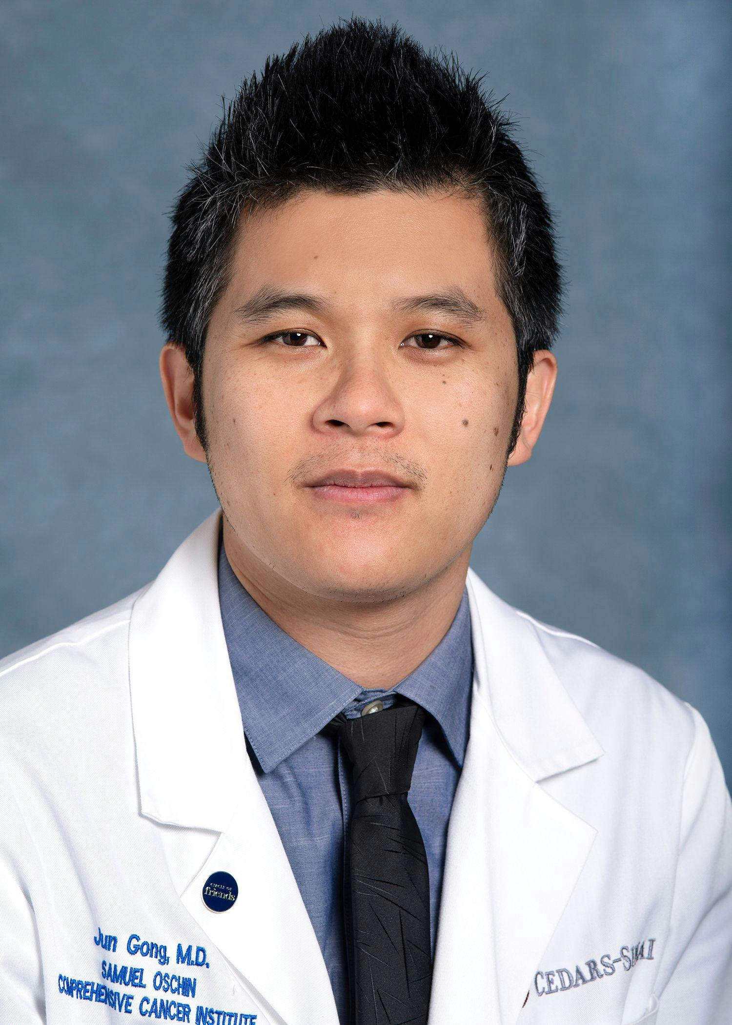 Jun Gong, MD, a medical oncologist of the Gastrointestinal Disease Research Group, Pancreatic Research Group, and Urologic Oncology Program in the Samuel Oschin Comprehensive Cancer Institute at Cedar Sinai